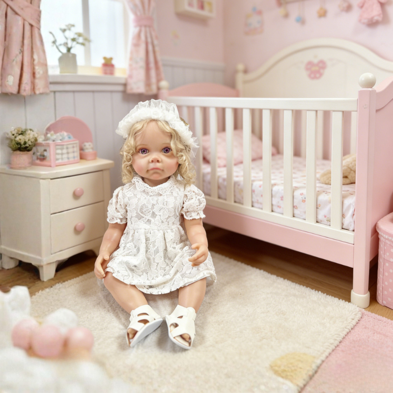 Bonnie 22 Inch Realistic Newborn Baby Doll, Soft Lifelike Reborn Doll Gift for Kids