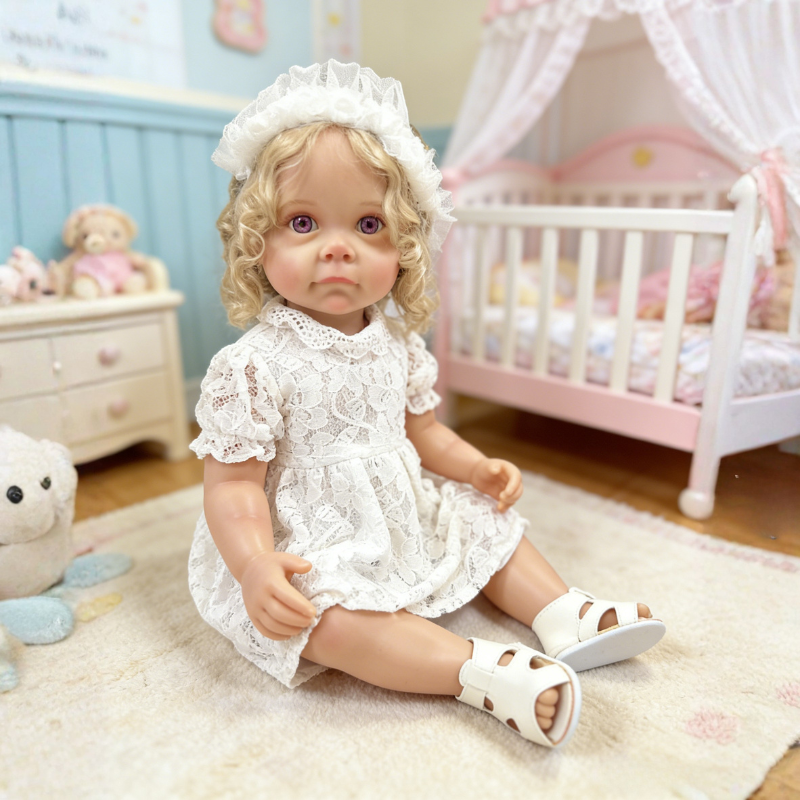 Bonnie 22 Inch Realistic Newborn Baby Doll, Soft Lifelike Reborn Doll Gift for Kids