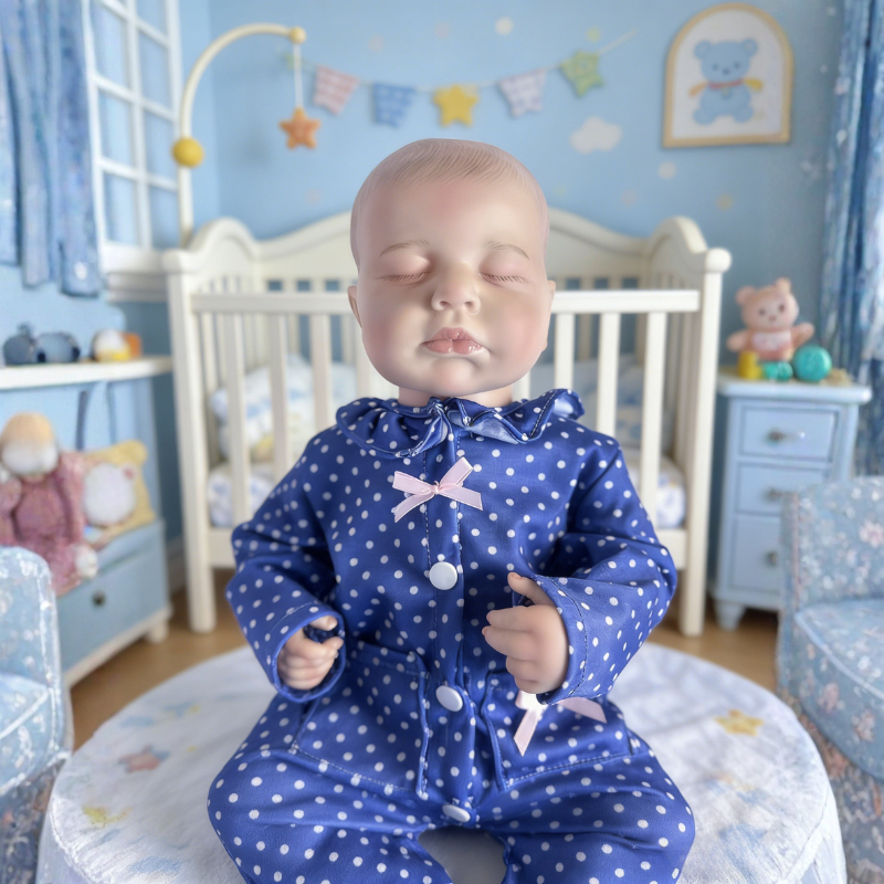 18 Inch Realistic Baby Doll Lily, Soft Lifelike Poseable Reborn Companion
