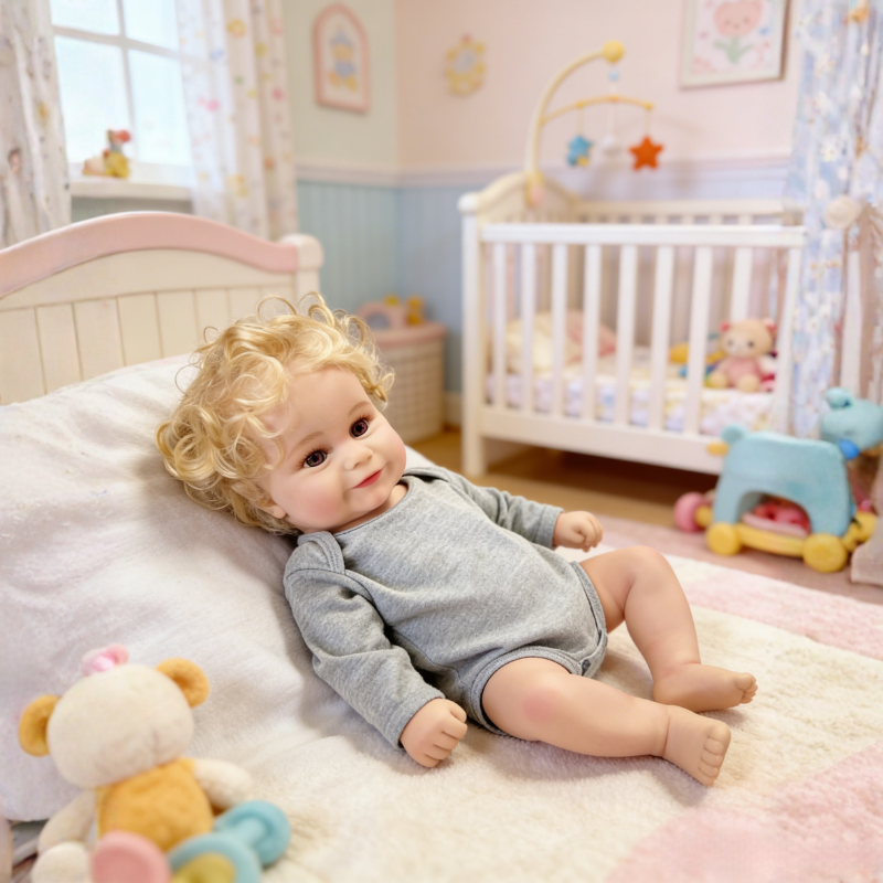 Grace 20 Inch Realistic Reborn Doll, Poseable & Cute Home Companion Doll