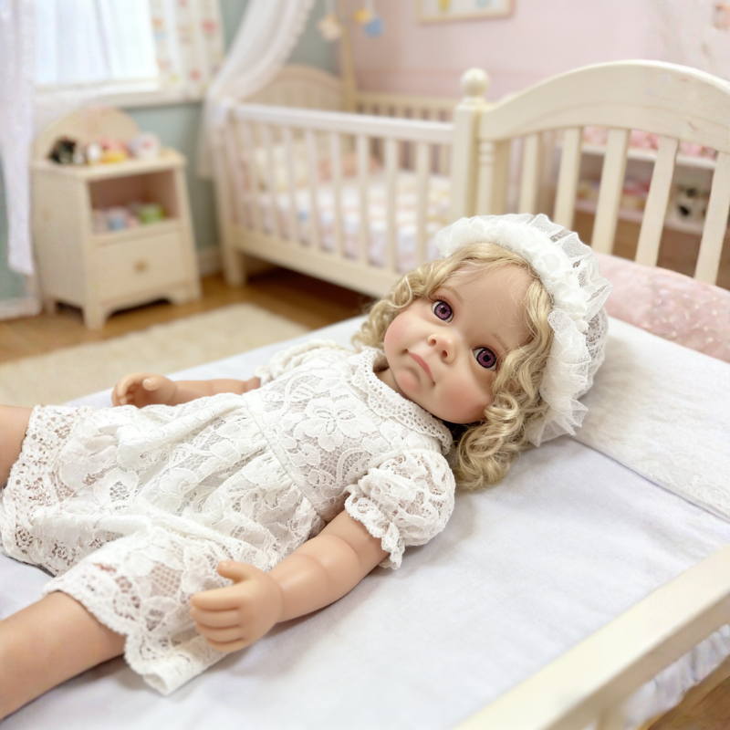 Bonnie 22 Inch Realistic Newborn Baby Doll, Soft Lifelike Reborn Doll Gift for Kids