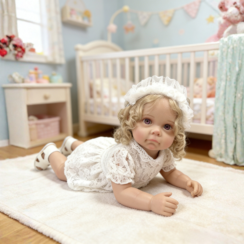 Bonnie 22 Inch Realistic Newborn Baby Doll, Soft Lifelike Reborn Doll Gift for Kids