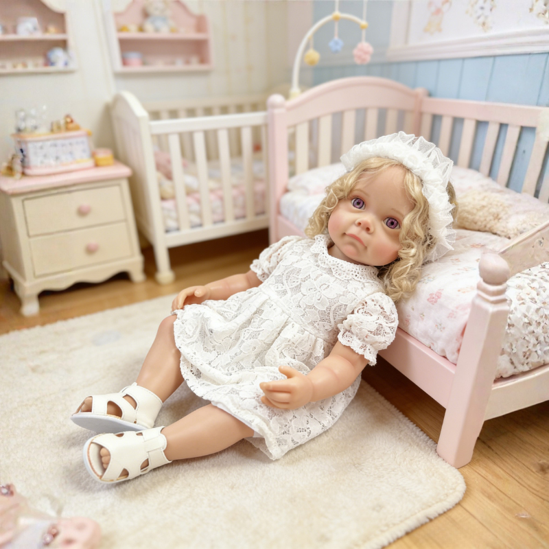 Bonnie 22 Inch Realistic Newborn Baby Doll, Soft Lifelike Reborn Doll Gift for Kids