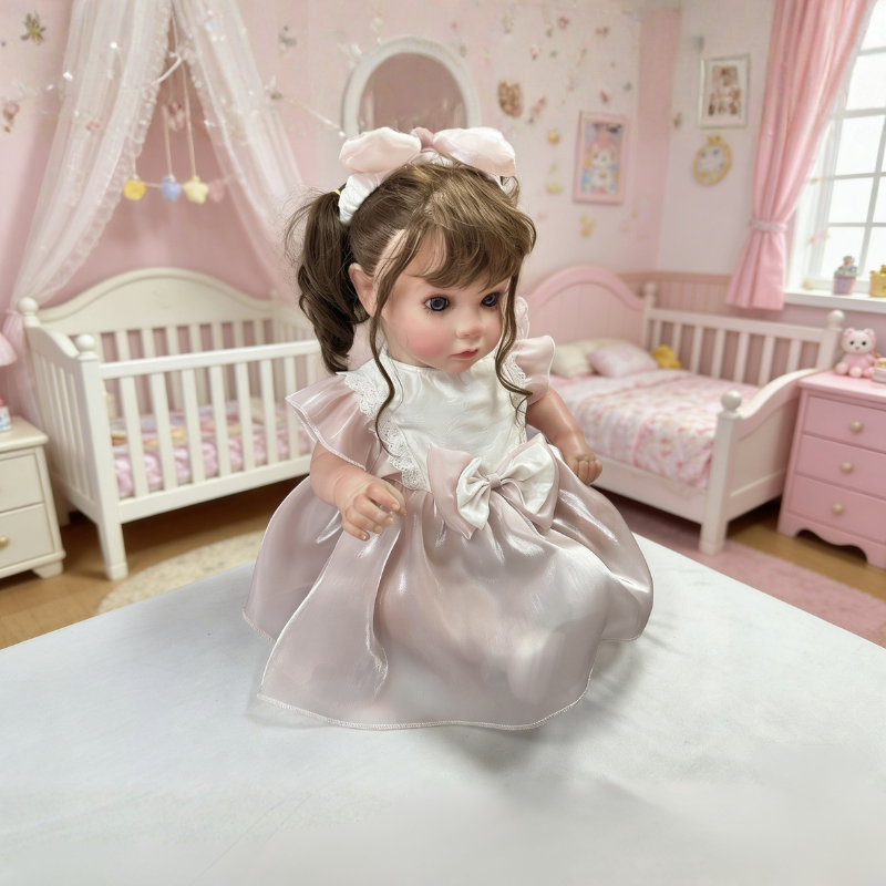 24 Inch Large Realistic Baby Chloe, Soft Skin-Friendly Gift Doll