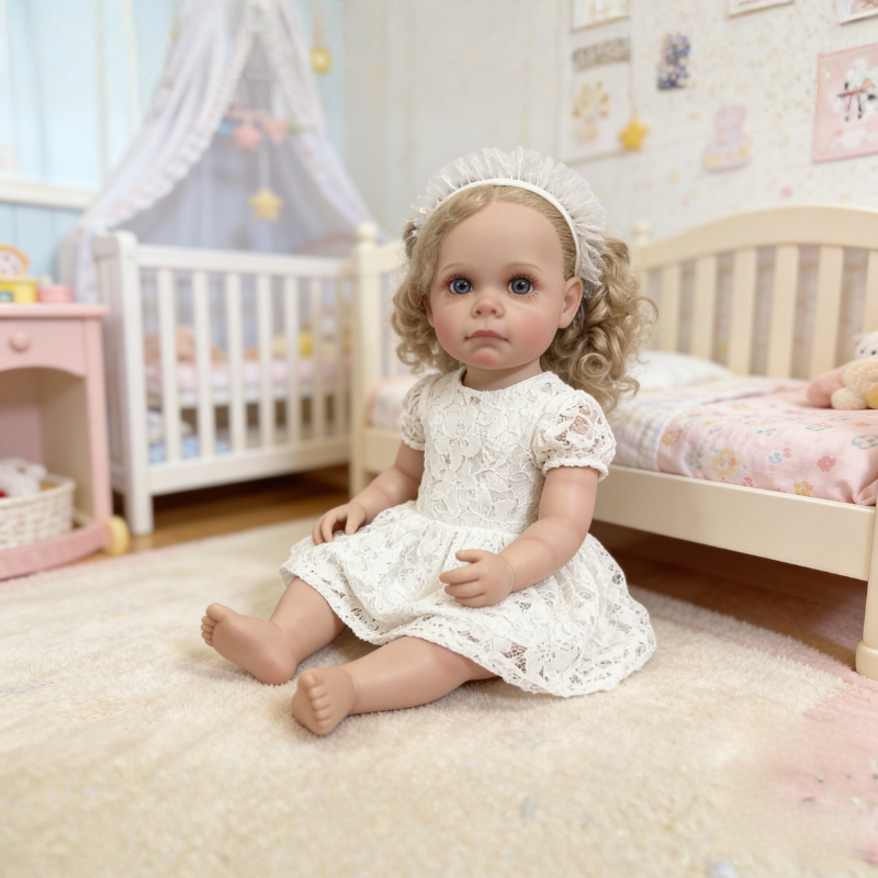 Bonnie 22 Inch Realistic Newborn Baby Doll, Soft Lifelike Reborn Doll Gift for Kids