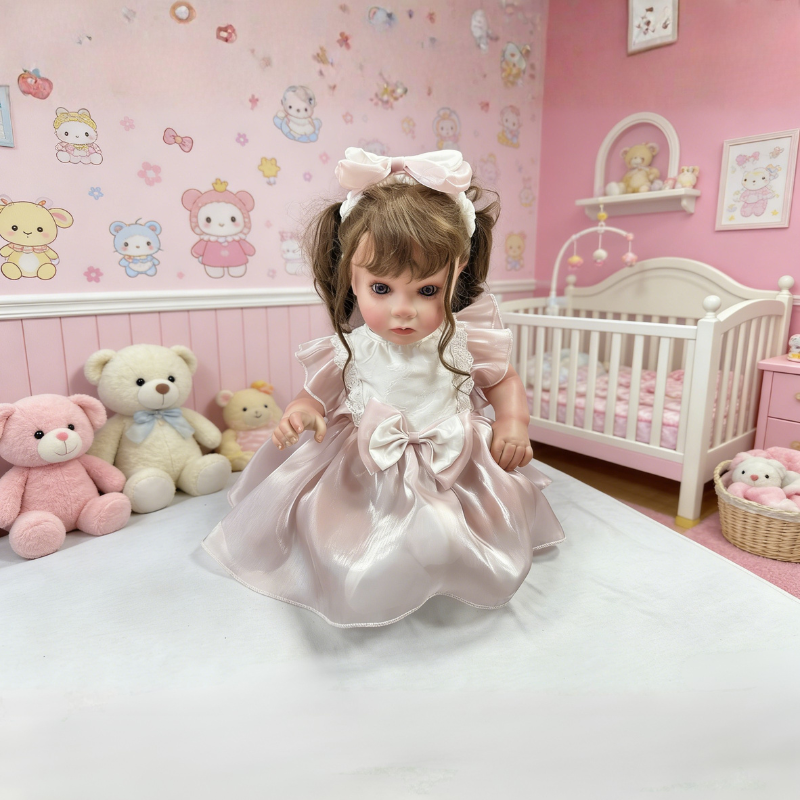 24 Inch Large Realistic Baby Chloe, Soft Skin-Friendly Gift Doll