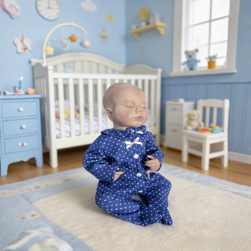 18 Inch Realistic Baby Doll Lily, Soft Lifelike Poseable Reborn Companion