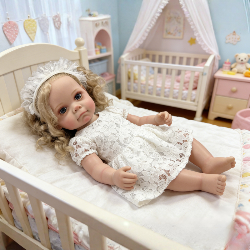 Bonnie 22 Inch Realistic Newborn Baby Doll, Soft Lifelike Reborn Doll Gift for Kids