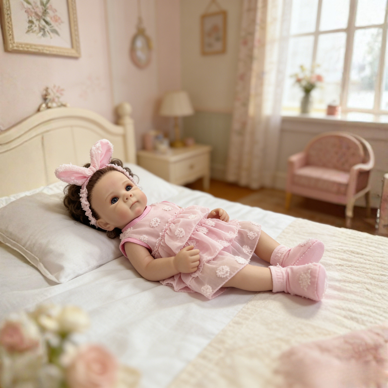 Mia 20 Inch Realistic Reborn Doll, Poseable & Cute Home Companion Doll