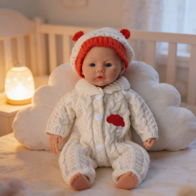 Ruby Cute Sleeping Reborn Doll, Real Touch Newborn Toy, Gift & Collectible Doll