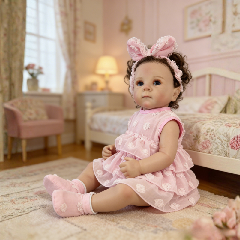 Mia 20 Inch Realistic Reborn Doll, Poseable & Cute Home Companion Doll