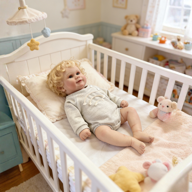 Grace 20 Inch Realistic Reborn Doll, Poseable & Cute Home Companion Doll