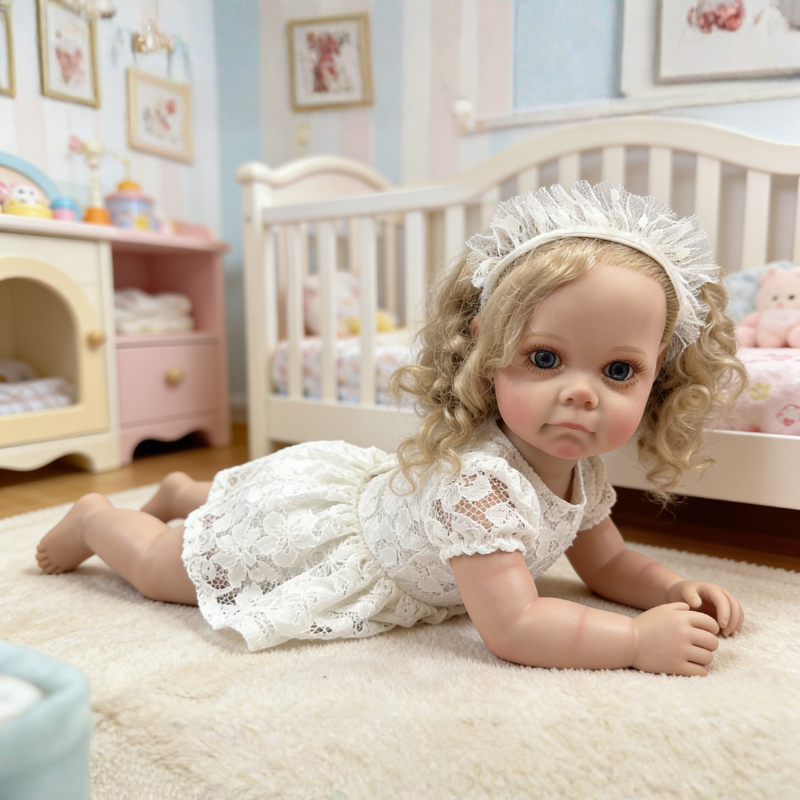 Bonnie 22 Inch Realistic Newborn Baby Doll, Soft Lifelike Reborn Doll Gift for Kids