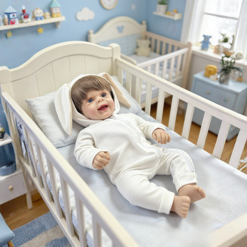 Ava 22 Inch Realistic Newborn Baby Doll, Soft Lifelike Reborn Doll Gift for Kids