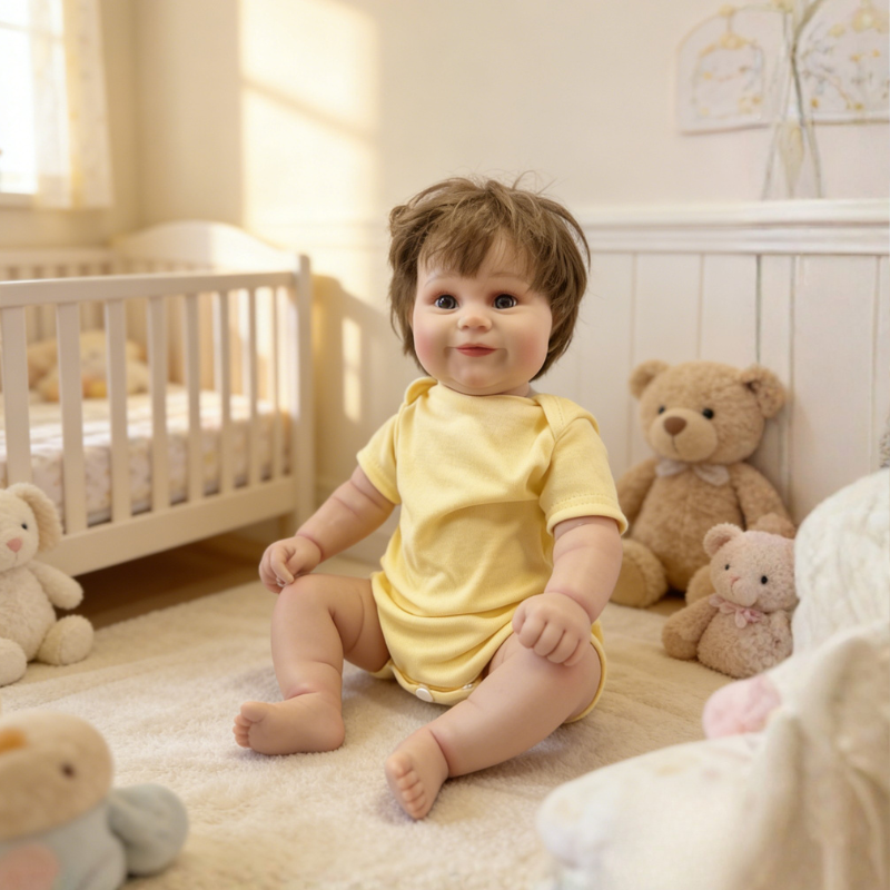 Grace 20 Inch Realistic Reborn Doll, Poseable & Cute Home Companion Doll