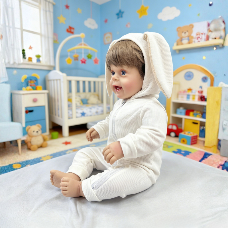 Ava 22 Inch Realistic Newborn Baby Doll, Soft Lifelike Reborn Doll Gift for Kids