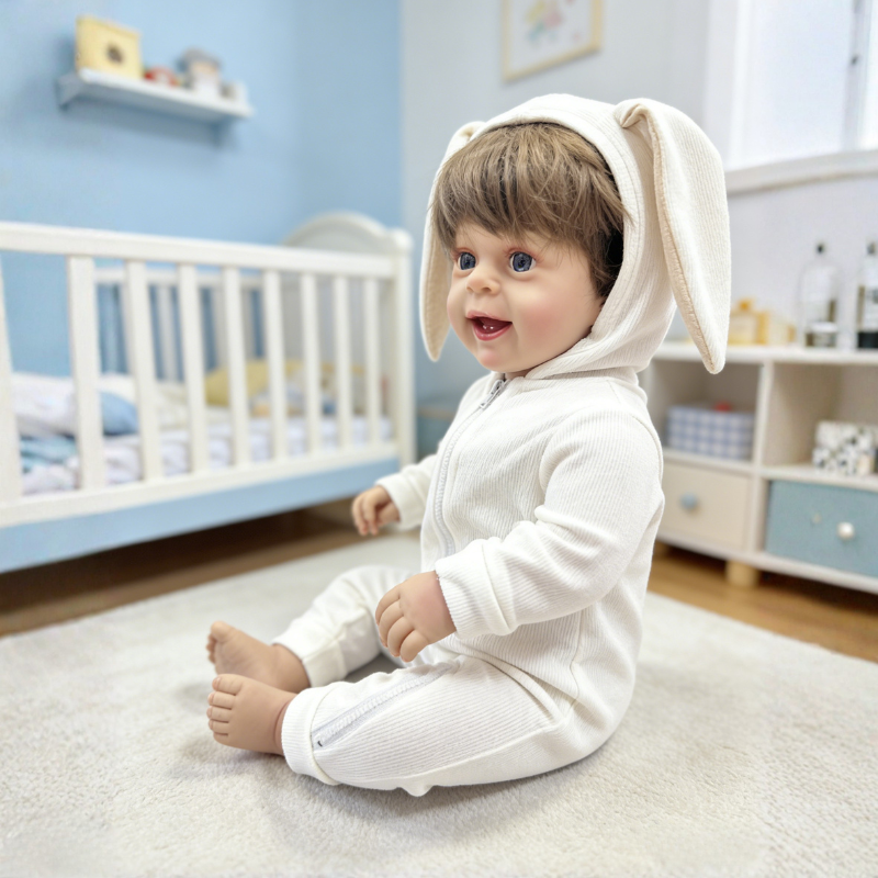 Ava 22 Inch Realistic Newborn Baby Doll, Soft Lifelike Reborn Doll Gift for Kids