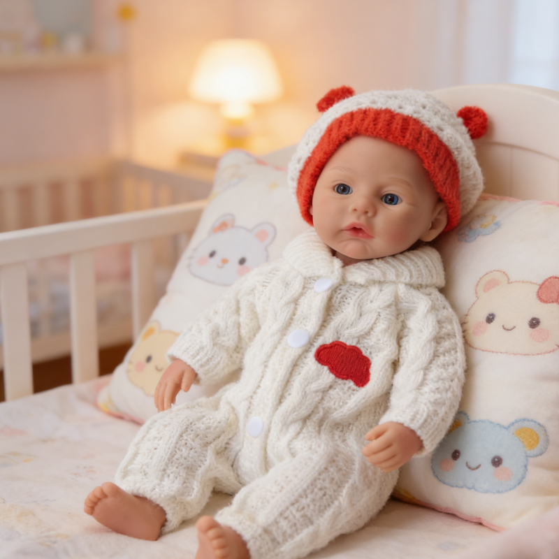 Ruby Cute Sleeping Reborn Doll, Real Touch Newborn Toy, Gift & Collectible Doll