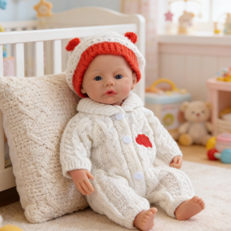 Ruby Cute Sleeping Reborn Doll, Real Touch Newborn Toy, Gift & Collectible Doll