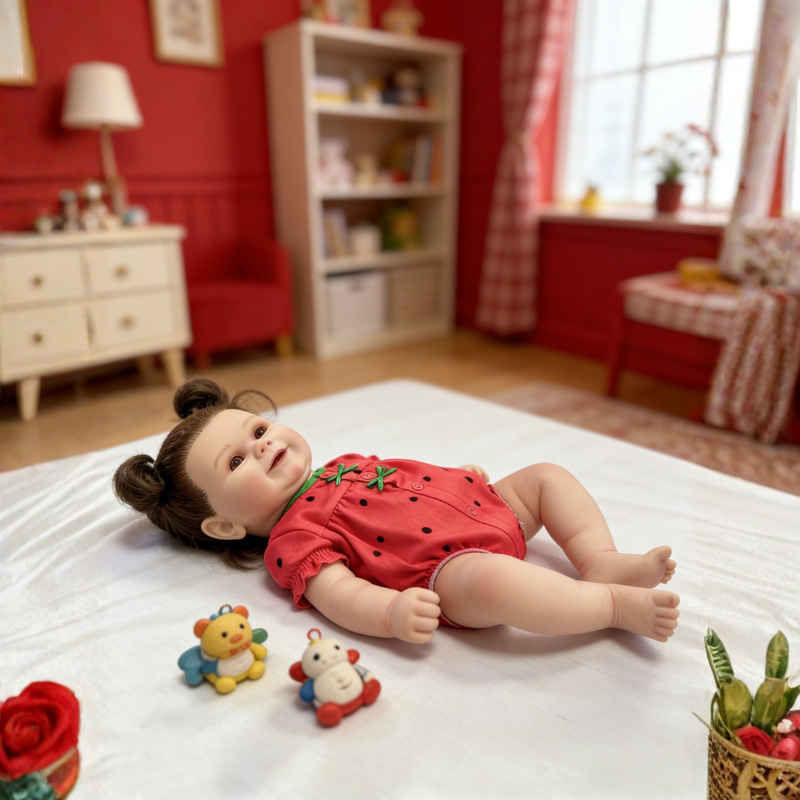 Grace 20 Inch Realistic Reborn Doll, Poseable & Cute Home Companion Doll