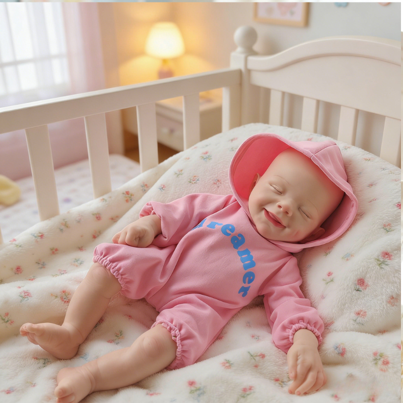 13inch Rory Cute Sleeping Reborn Doll, Real Touch Newborn Toy, Gift & Collectible Doll