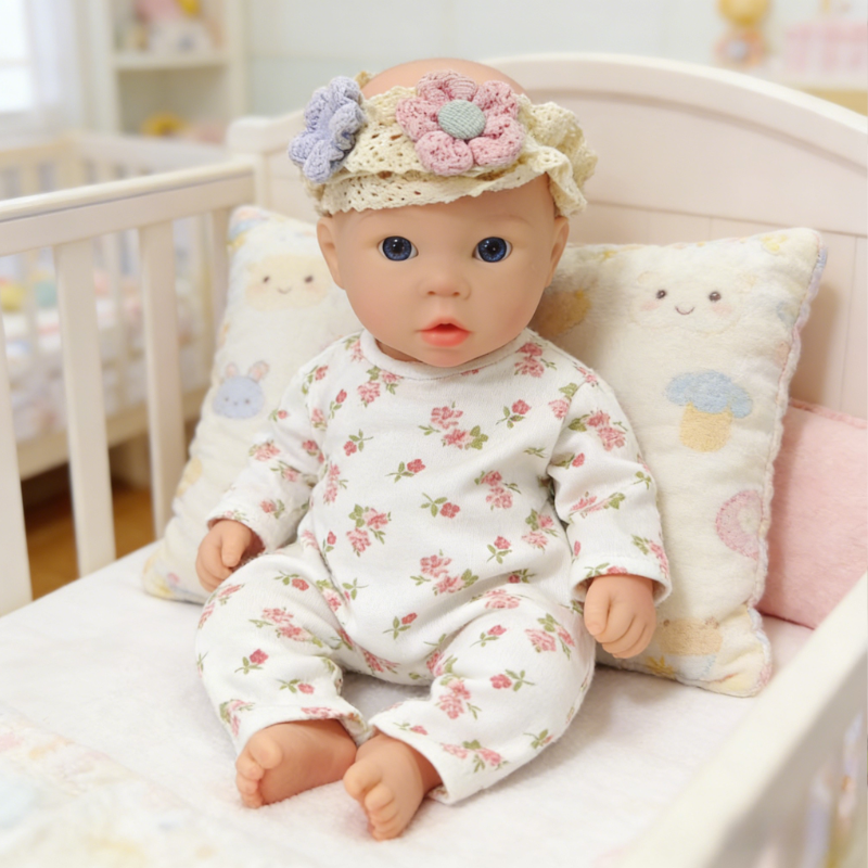 13inch Ivy  Cute Sleeping Reborn Doll, Real Touch Newborn Toy, Gift & Collectible Doll