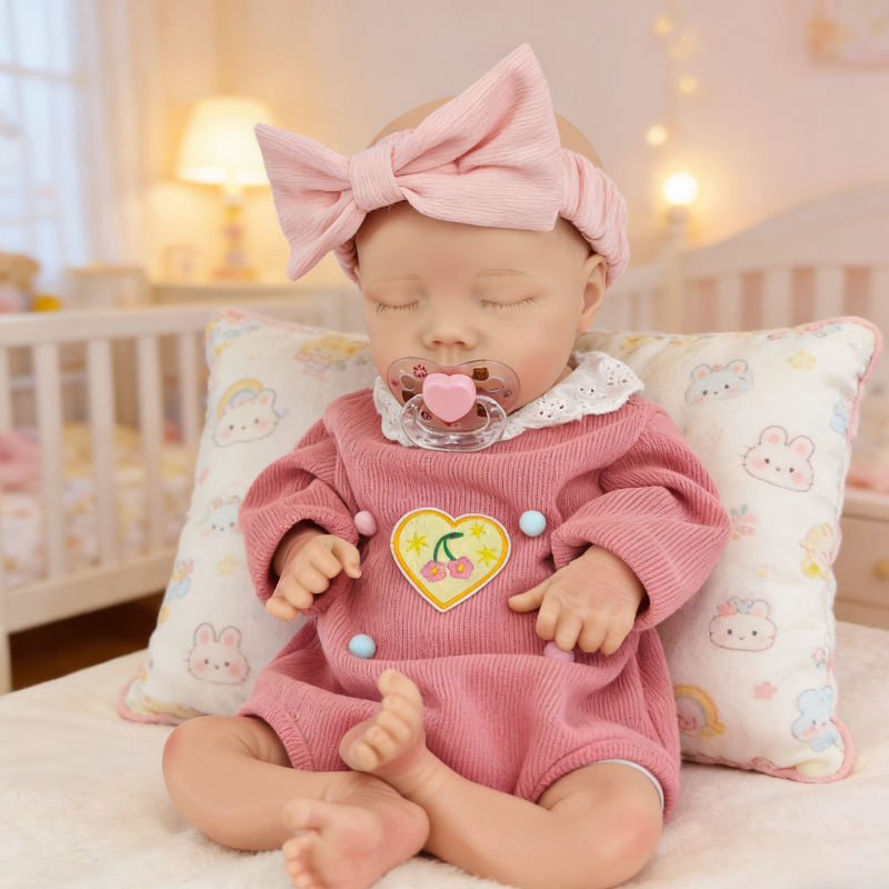Elowen Cute Sleeping Reborn Doll, Real Touch Newborn Toy, Gift & Collectible Doll