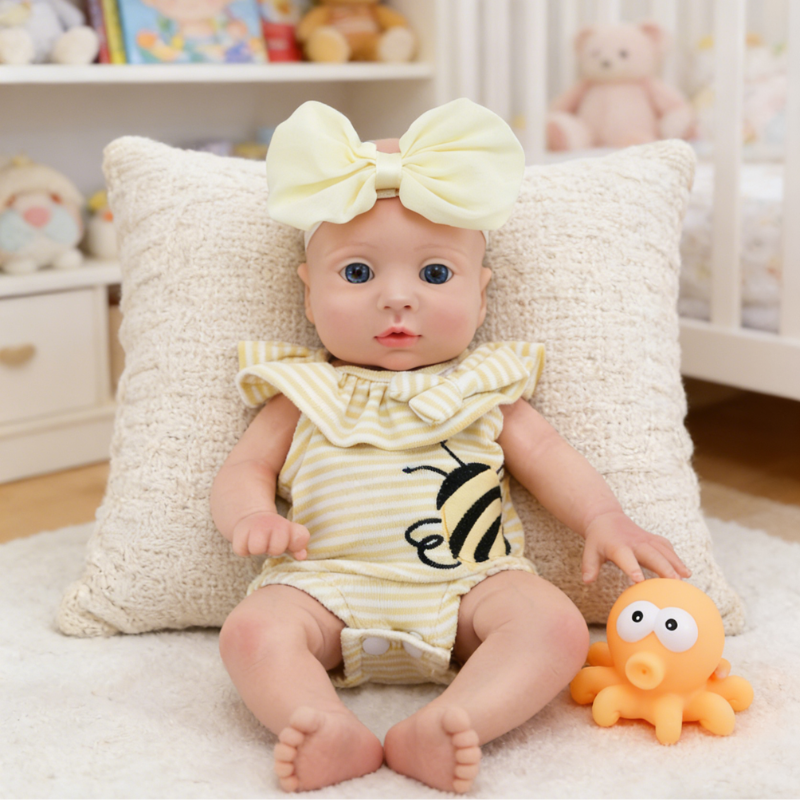 Bella Cute Sleeping Reborn Doll, Real Touch Newborn Toy, Gift & Collectible Doll