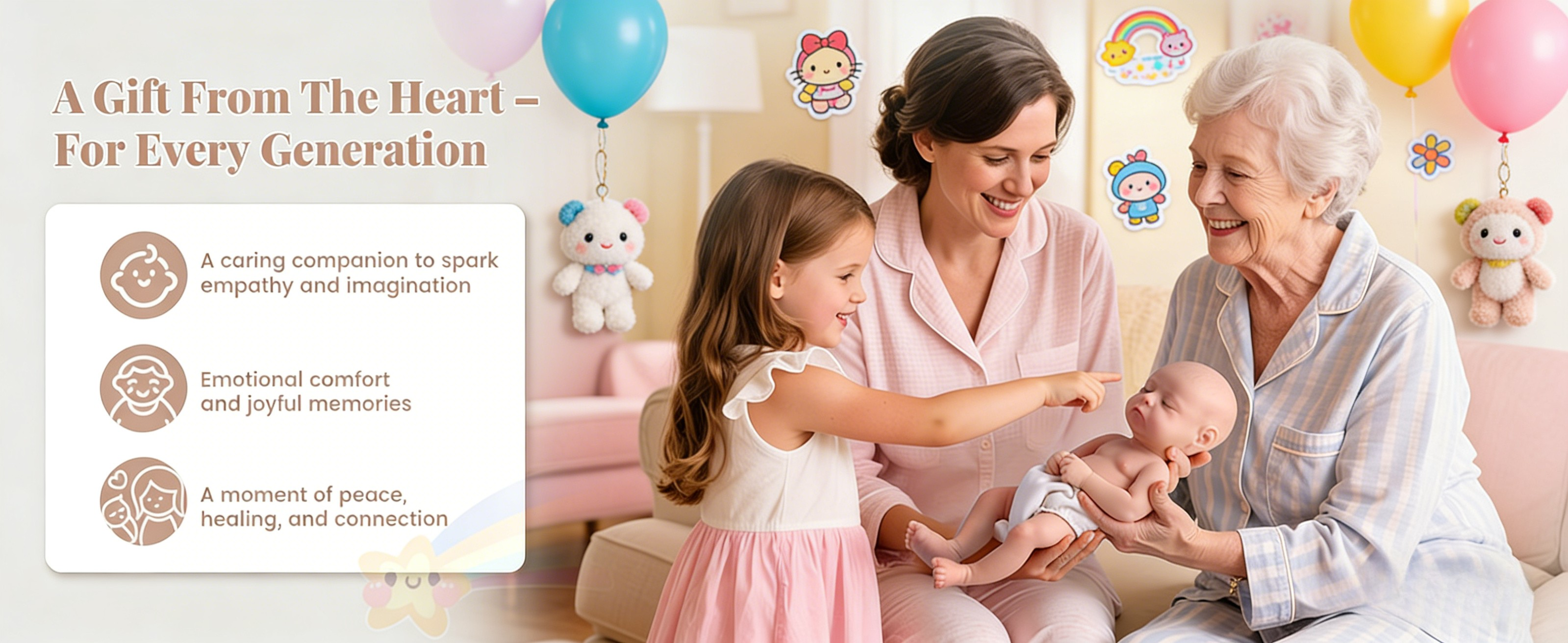 Emma Cute Sleeping Reborn Doll, Real Touch Newborn Toy, Gift & Collectible Doll