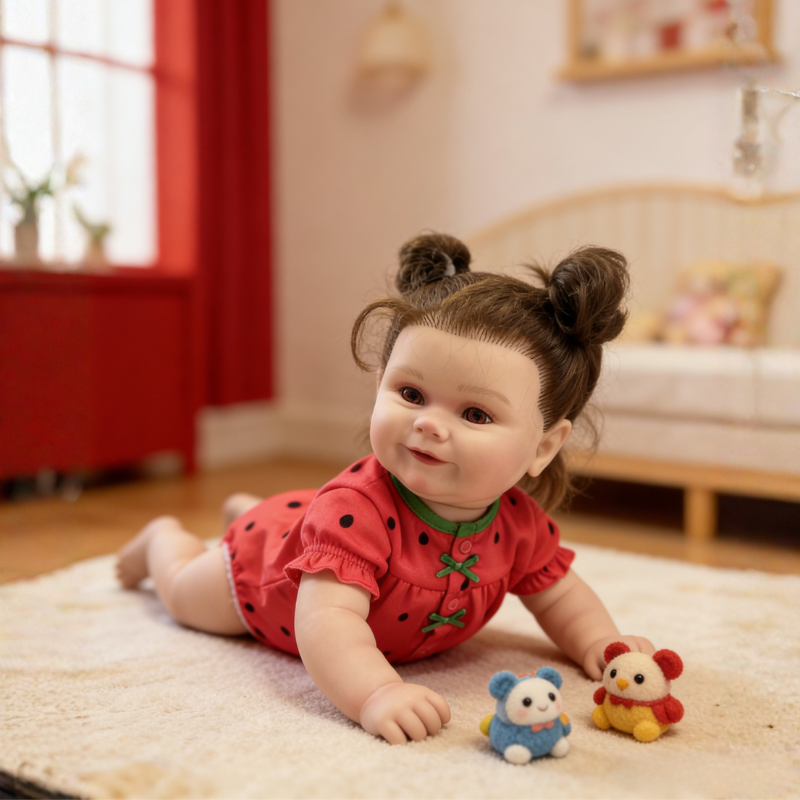 Grace 20 Inch Realistic Reborn Doll, Poseable & Cute Home Companion Doll