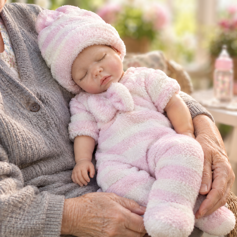 16inch Freya Realistic Reborn Baby Doll - Perfect Gift for Birthdays & Baby Showers, Soothing Companion with Lifelike Silicone Skin