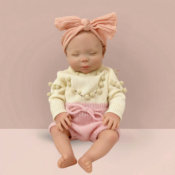 18Inch Lifelike Reborn Baby Doll Mia - Soft Vinyl Realistic Newborn Soothing Sleep Companion for Kids & Collectors