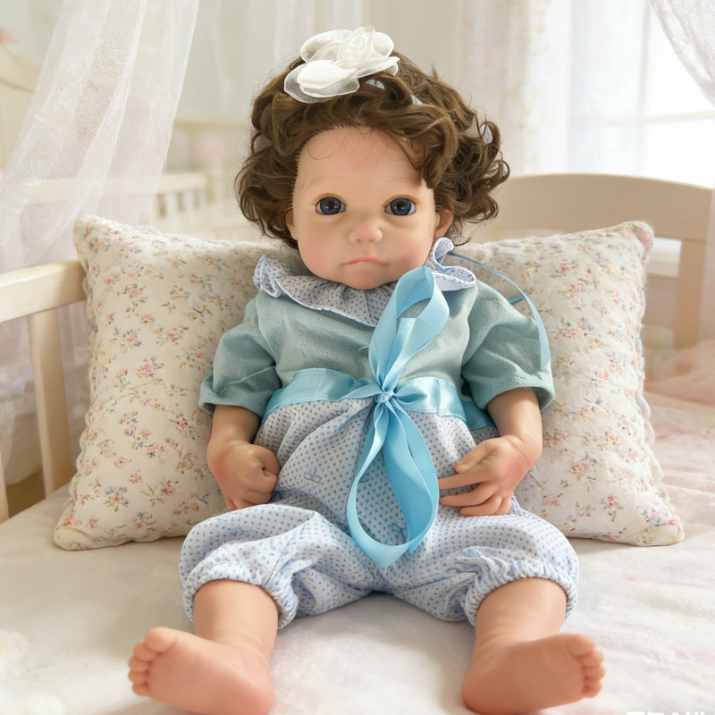 18inch Nana Realistic Reborn Baby Doll, Lifelike Soft Skin Sleeping Infant, Soothing Companion Doll for Kids