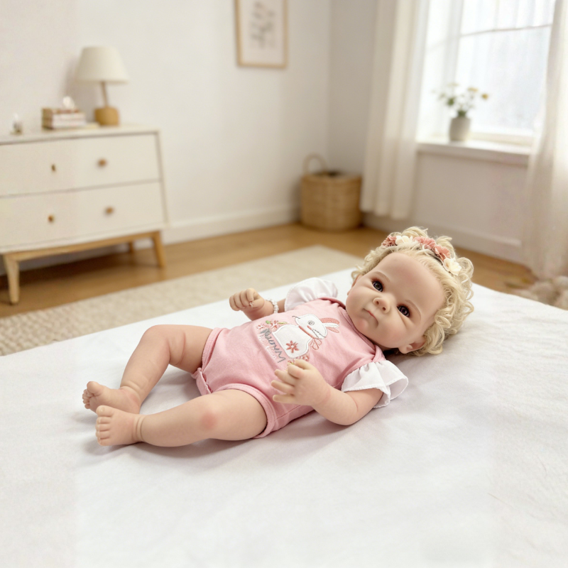 Mia 20 Inch Realistic Reborn Doll, Poseable & Cute Home Companion Doll