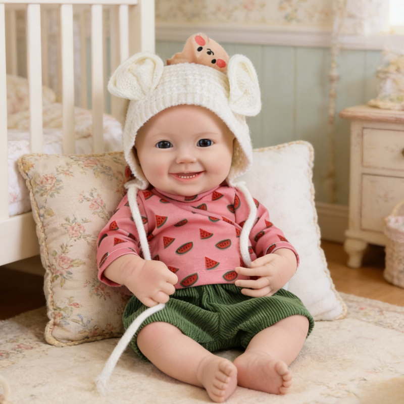 Hazel Cute Sleeping Reborn Doll, Real Touch Newborn Toy, Gift & Collectible Doll