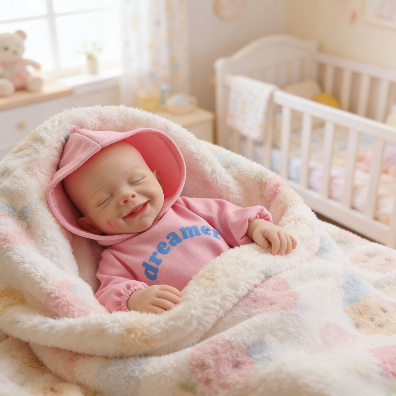 13inch Rory Cute Sleeping Reborn Doll, Real Touch Newborn Toy, Gift & Collectible Doll