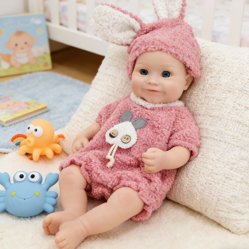 Mali Cute Sleeping Reborn Doll, Real Touch Newborn Toy, Gift & Collectible Doll