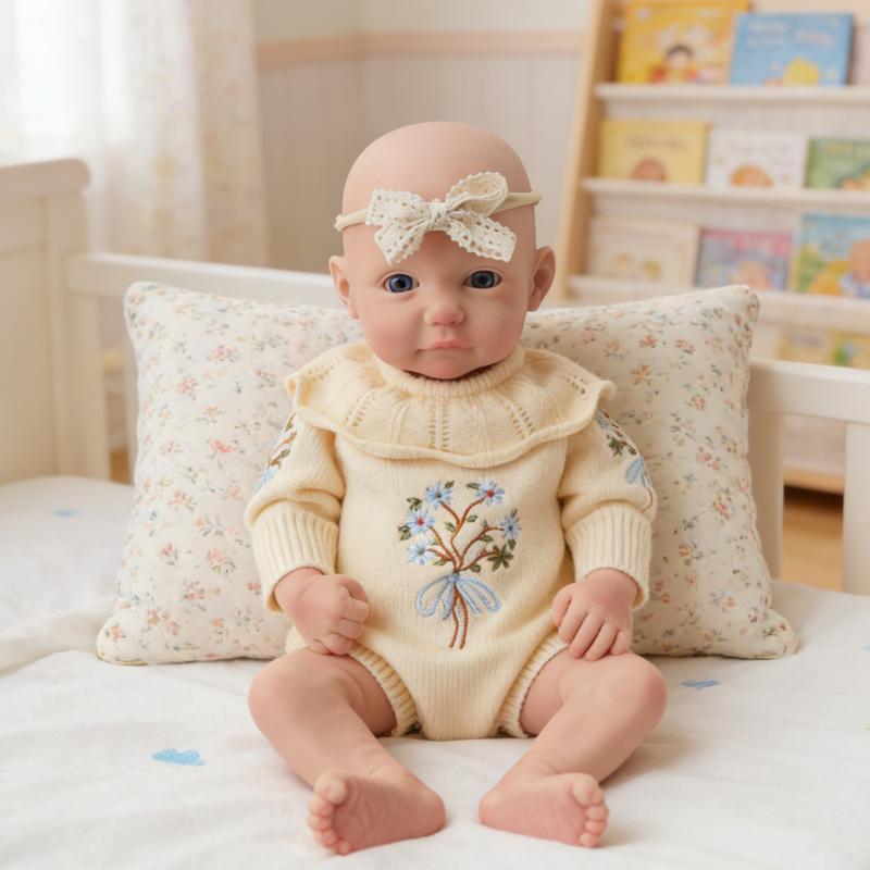 18inch Liora Cute Sleeping Reborn Doll, Real Touch Newborn Toy, Gift & Collectible Doll18