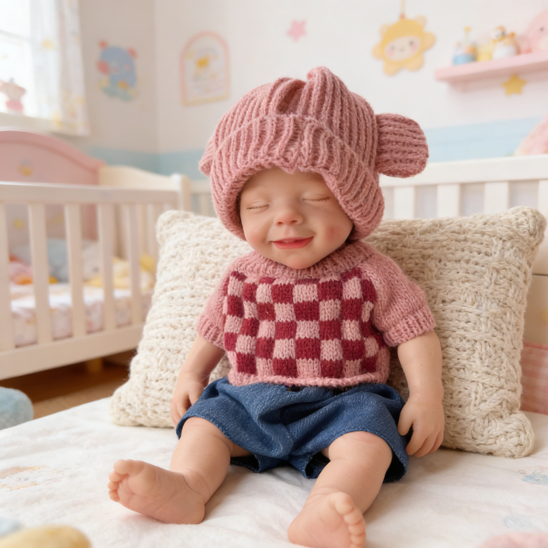 13inch Rory Cute Sleeping Reborn Doll, Real Touch Newborn Toy, Gift & Collectible Doll