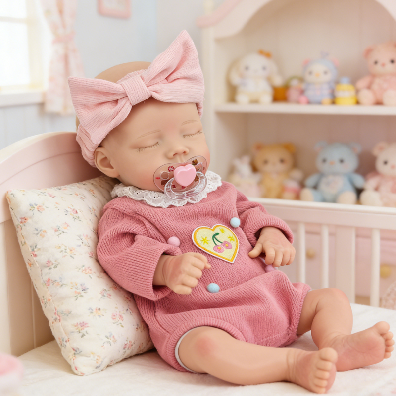 Elowen Cute Sleeping Reborn Doll, Real Touch Newborn Toy, Gift & Collectible Doll