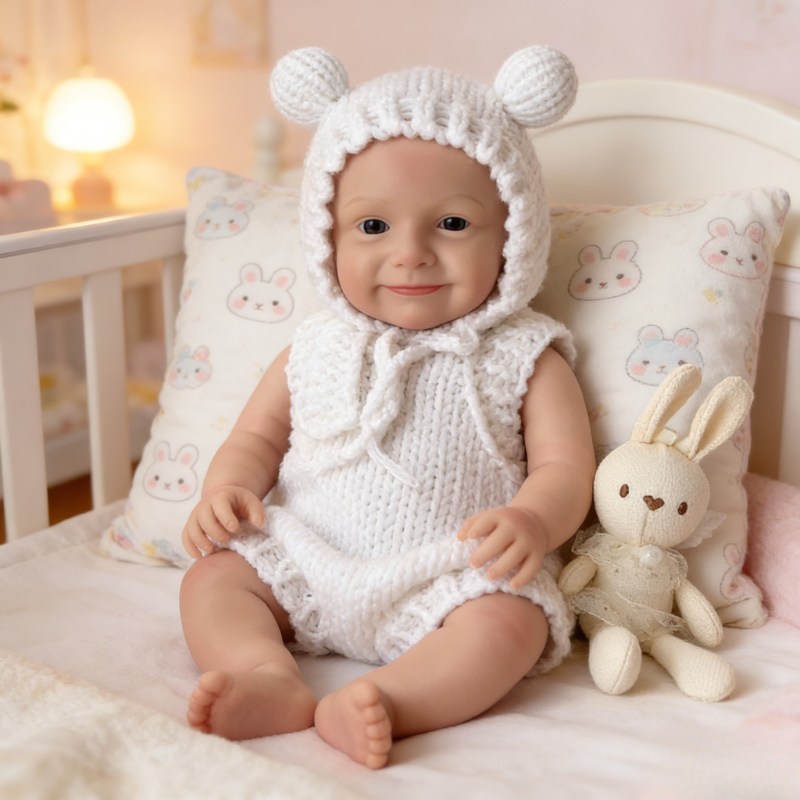 18inch Healing Reborn Baby Doll Milo – Premium Creamy White Soothing Companion Doll
