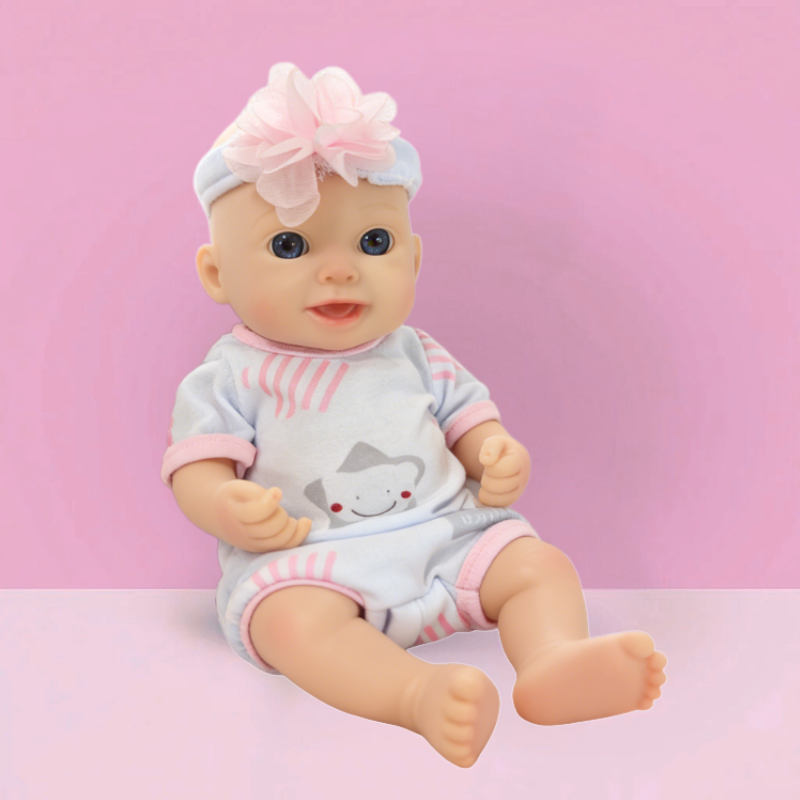 13Inch Thea Cute Sleeping Reborn Doll, Real Touch Newborn Toy, Gift & Collectible Doll