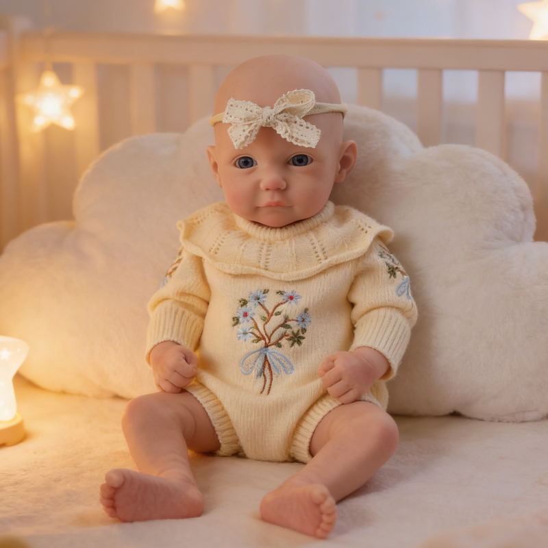 18inch Liora Cute Sleeping Reborn Doll, Real Touch Newborn Toy, Gift & Collectible Doll18