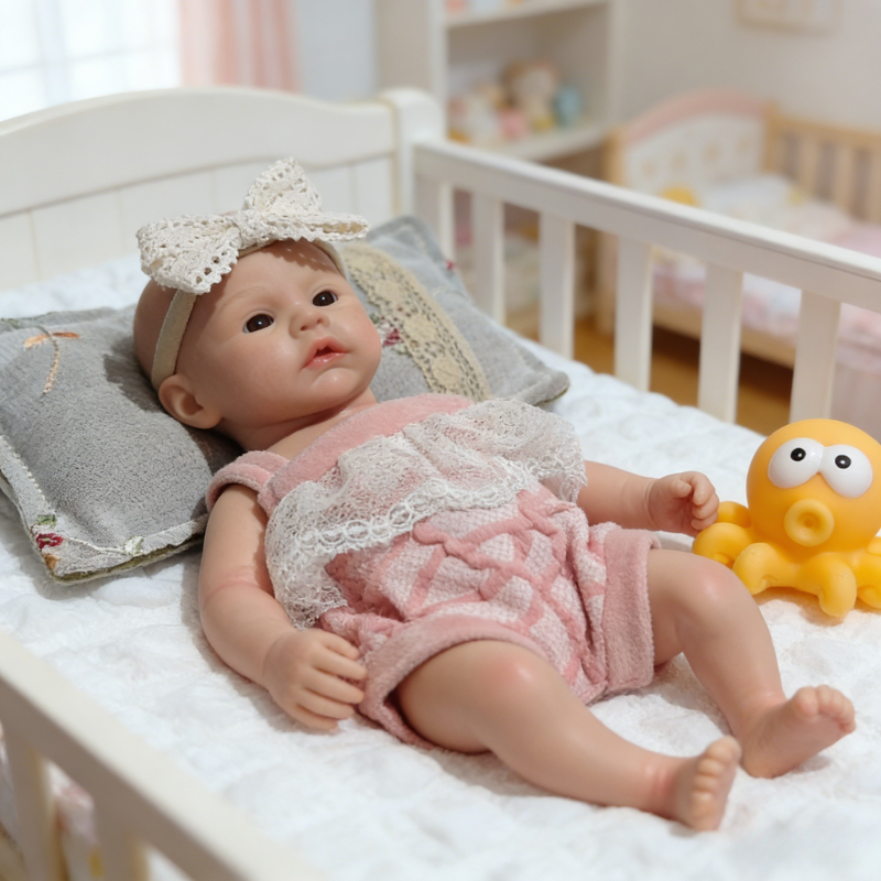 Willa Cute Sleeping Reborn Doll, Real Touch Newborn Toy, Gift & Collectible Doll