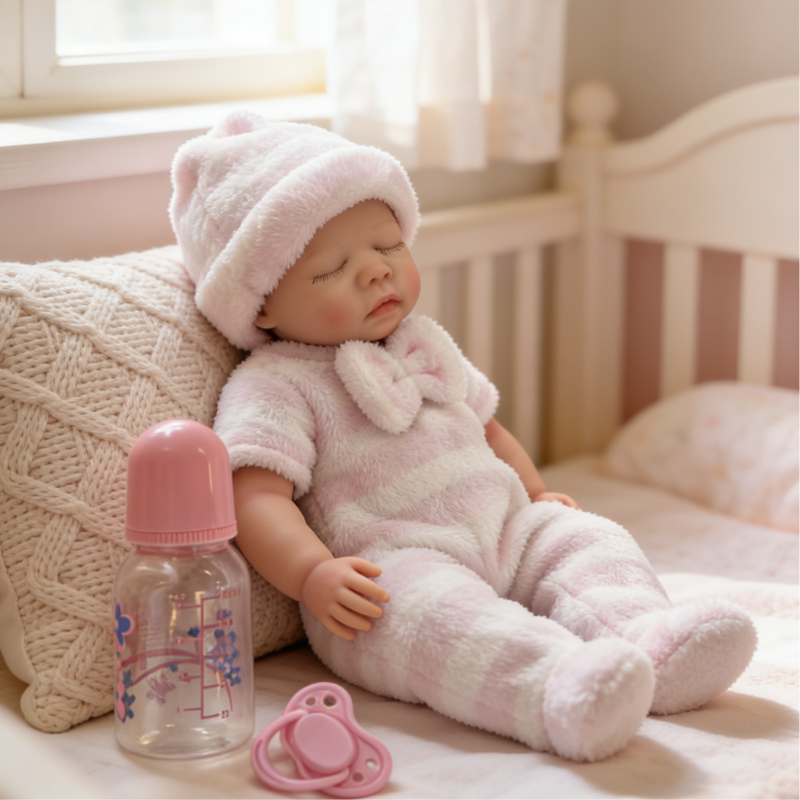 16Inch Freya Realistic Reborn Baby Doll - Perfect Gift for Birthdays & Baby Showers, Soothing Companion with Lifelike Skin