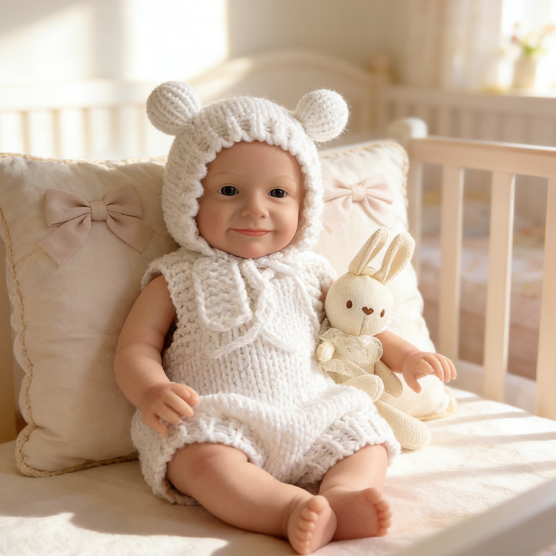 18inch Healing Reborn Baby Doll Milo – Premium Creamy White Soothing Companion Doll