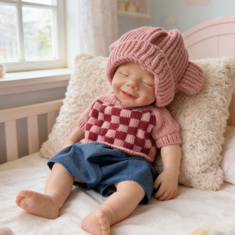 13inch Rory Cute Sleeping Reborn Doll, Real Touch Newborn Toy, Gift & Collectible Doll