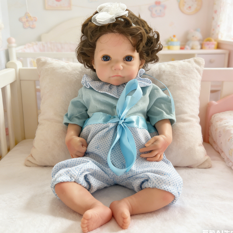 18inch Nana Realistic Reborn Baby Doll, Lifelike Soft Skin Sleeping Infant, Soothing Companion Doll for Kids