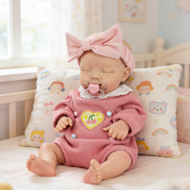 Elowen Cute Sleeping Reborn Doll, Real Touch Newborn Toy, Gift & Collectible Doll