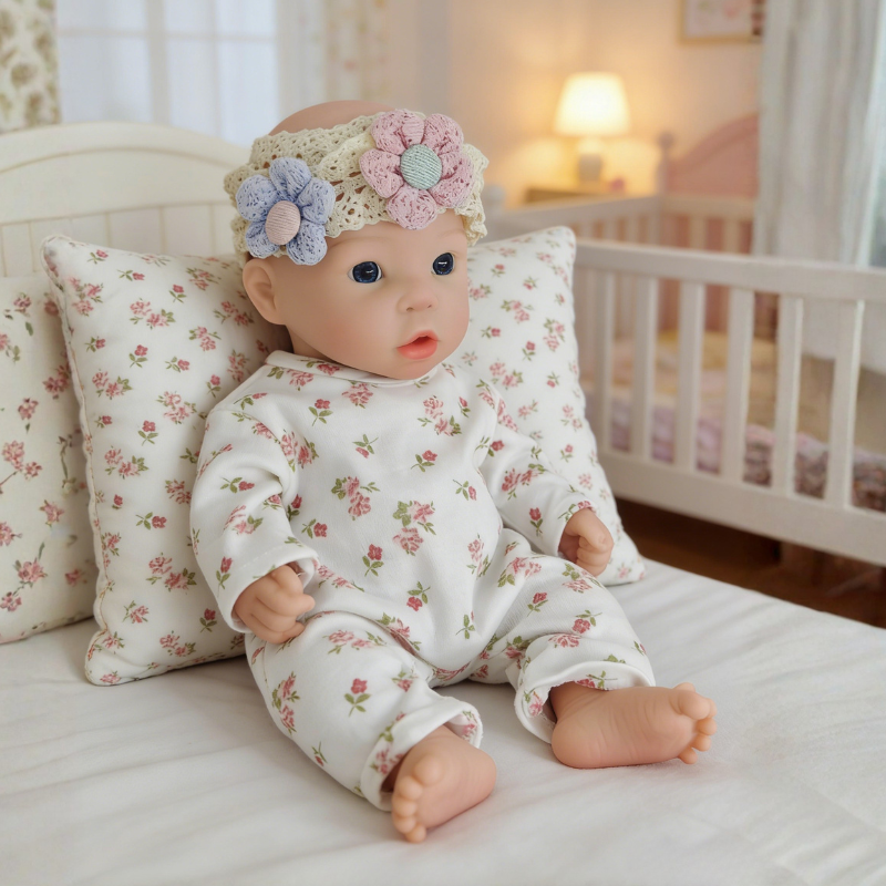 13inch Ivy  Cute Sleeping Reborn Doll, Real Touch Newborn Toy, Gift & Collectible Doll